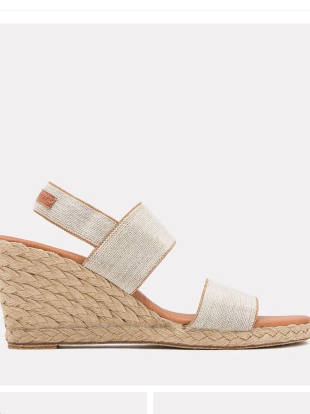 André Assous Allison Stretch-Linen Wedges